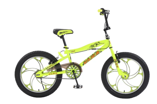 VLRA BIKE 20C/R Children’s Bicycle, 20-Inch Wheel, Carbon Steel Frame, Yellow