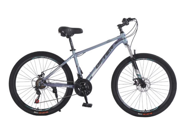 VLRA BIKE Mountain Bike, 24-26 inch, 24-Speed, Carbon Steel Frame, Front Fork Suspension, Light Blue.