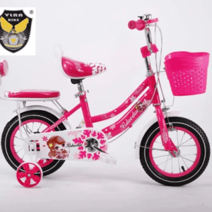 VLRA VBD01-12/18 Kids Bicycle in pink and red for girls aged 2.5-5