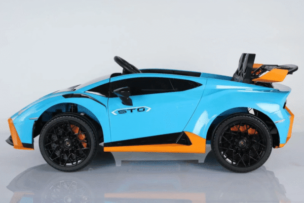 SMT555 Kids Electric Car – Azure Blue | 12V Rechargeable Ride-On with Remote Control & Speed Settings - Image 2