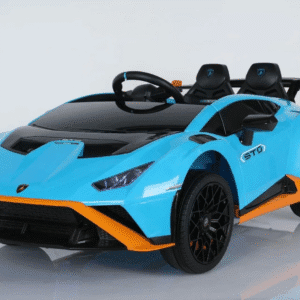 SMT555 kids electric car in Azure Blue with remote control and 12V battery
