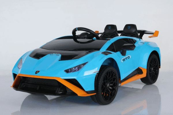 SMT555 kids electric car in Azure Blue with remote control and 12V battery