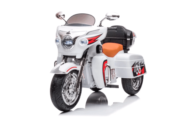 Vlra R1800 12V ride-on motorcycle for kids with Bluetooth and LED lights