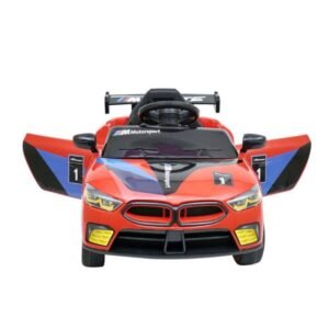 BJQ808 electric kids ride-on car with remote control, suspension, and music