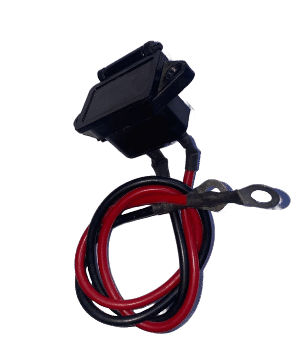 W-1 ring terminal charging connector with red and black wires