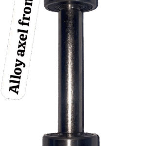 Durable front axle with bearings for electric scooters and bikes