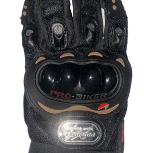 Black MCS-01 gloves with knuckle padding and breathable design