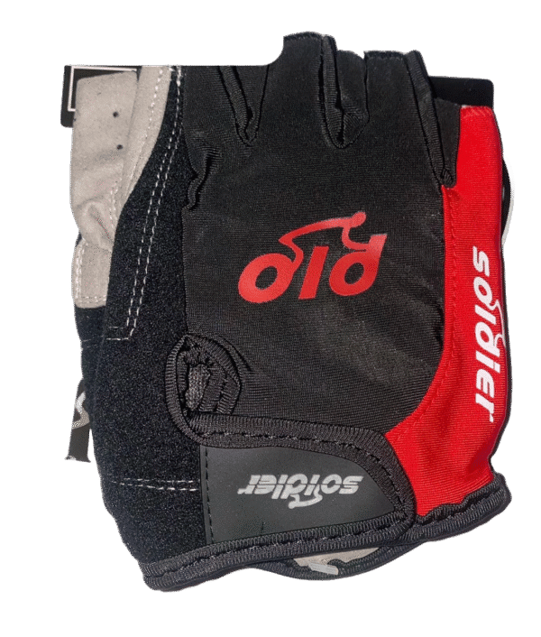 Breathable mesh fingerless gloves with padded palm for scooter or bike riders