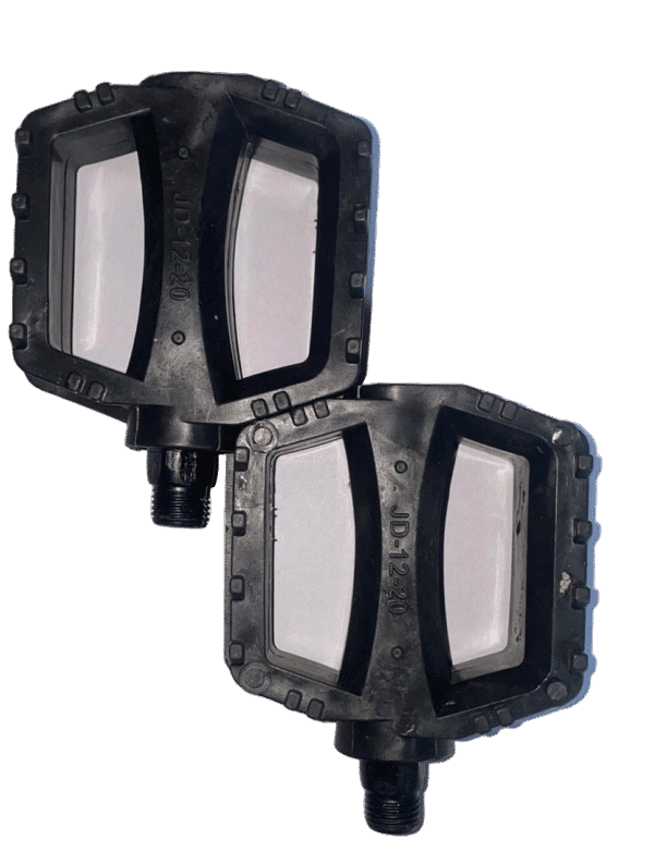 Black non-slip child bike pedals for 12 to 20-inch bicycles