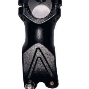 Black aluminum adjustable bike stem for 26-inch steerer with 31.8mm clamp
