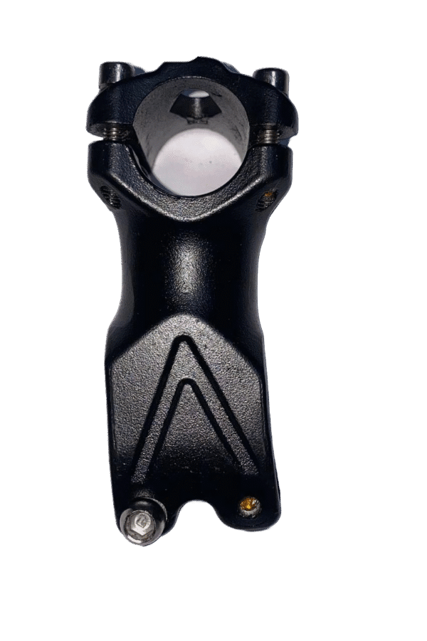 Black aluminum adjustable bike stem for 26-inch steerer with 31.8mm clamp