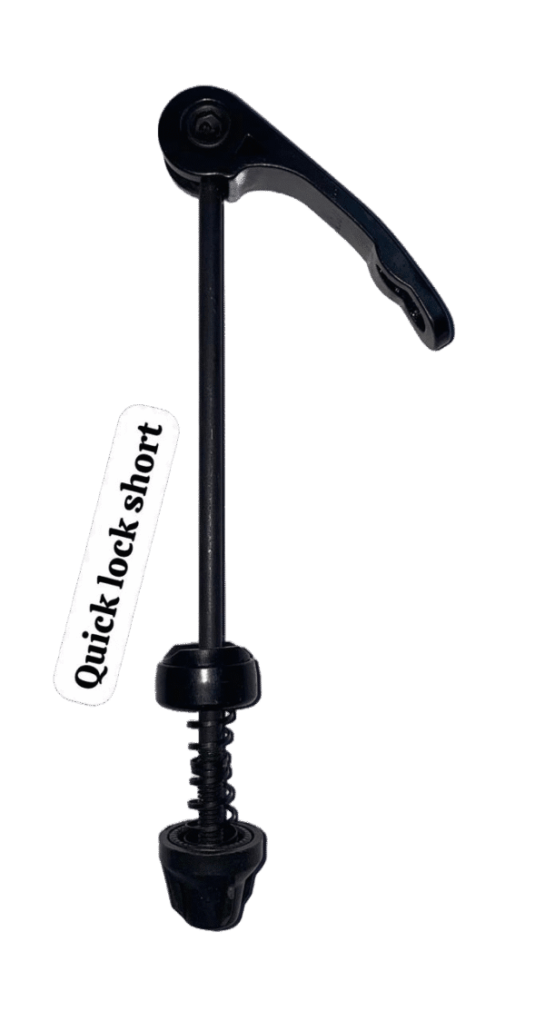 Compact aluminum quick-release skewer for bikes with limited frame clearance