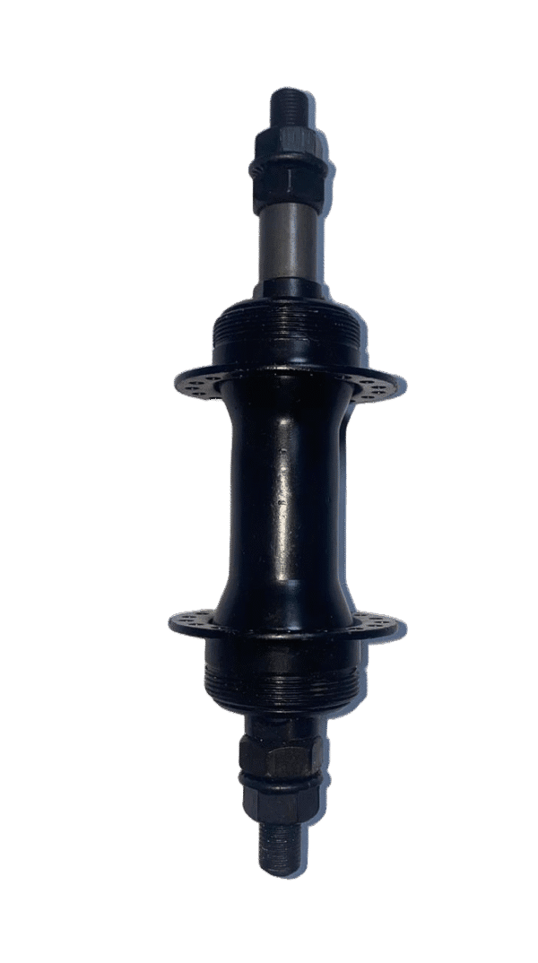 Aluminum rear hub for 26-inch bicycle with smooth bearings