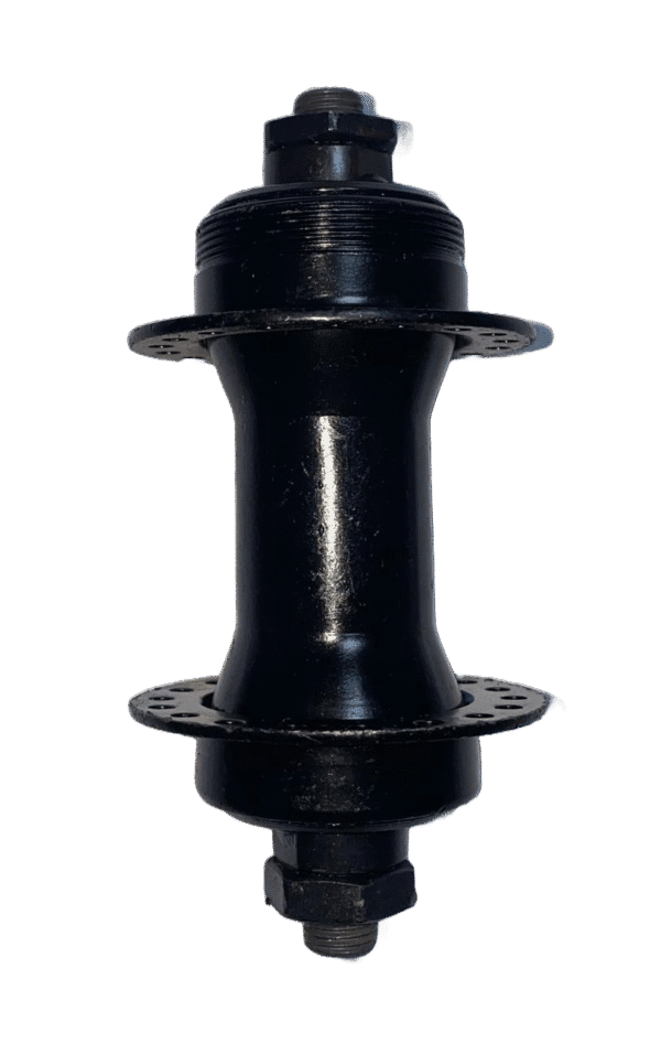 Front hub for 26-inch bicycle with aluminum body and smooth bearings
