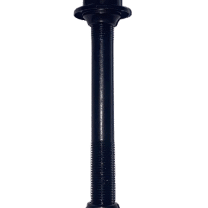 Lightweight rear bicycle axle with black finish