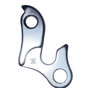 Steel derailleur hanger with H stamp for bicycle frame