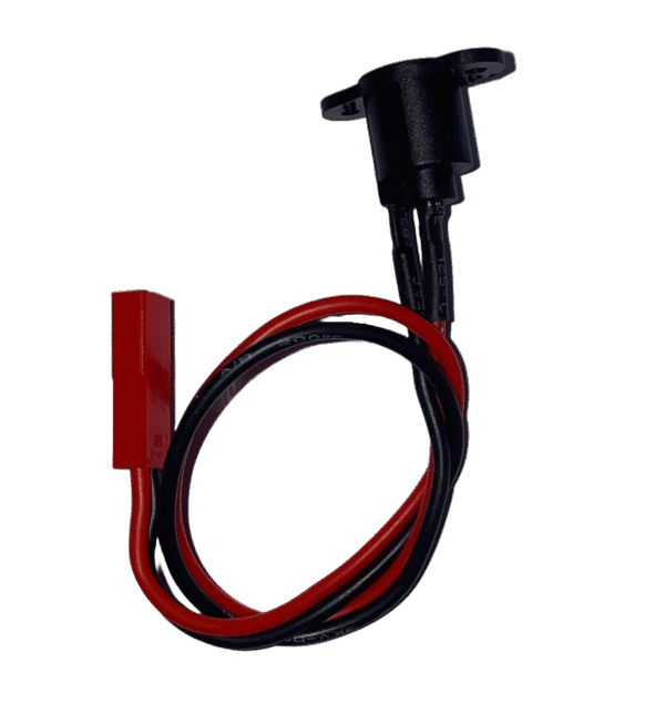 3-pin charging connector with red and black wires