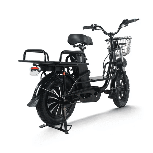 DS-16 Electric Scooter – Urban Delivery & Commuter E-Bike with Front Basket and Rear Cargo Box - Image 6