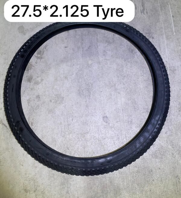 27.5×2.125 black bicycle tire for roads and light trails
