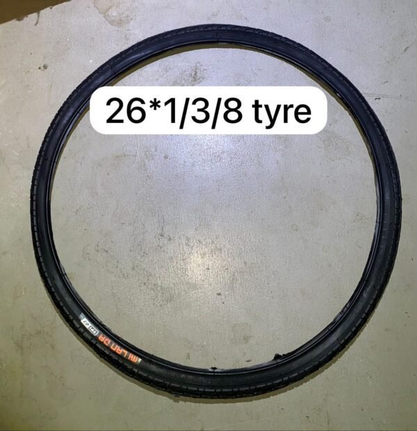 26×1 3/8 black bicycle tire for cruisers and commuters