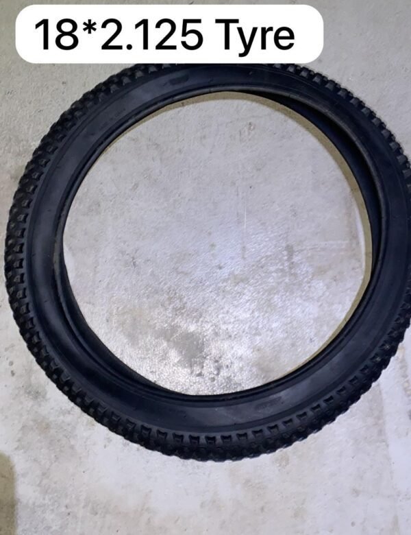 18×2.125 bicycle tire with versatile tread for roads and light trails