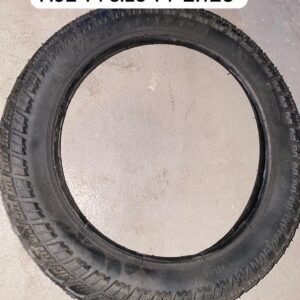 Black HJE 14*2.125 tire with versatile tread pattern for bicycles and scooters