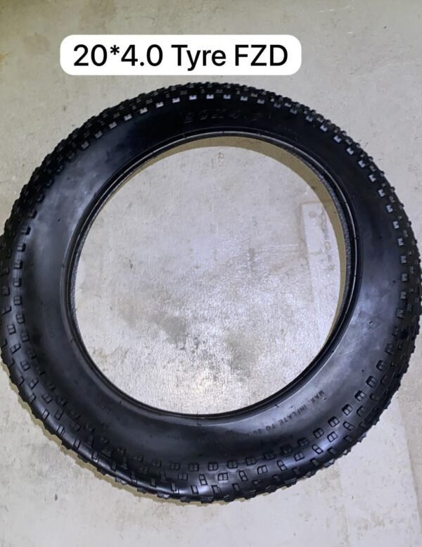 20×4.0 FZD fat tire with aggressive tread and reinforced sidewalls
