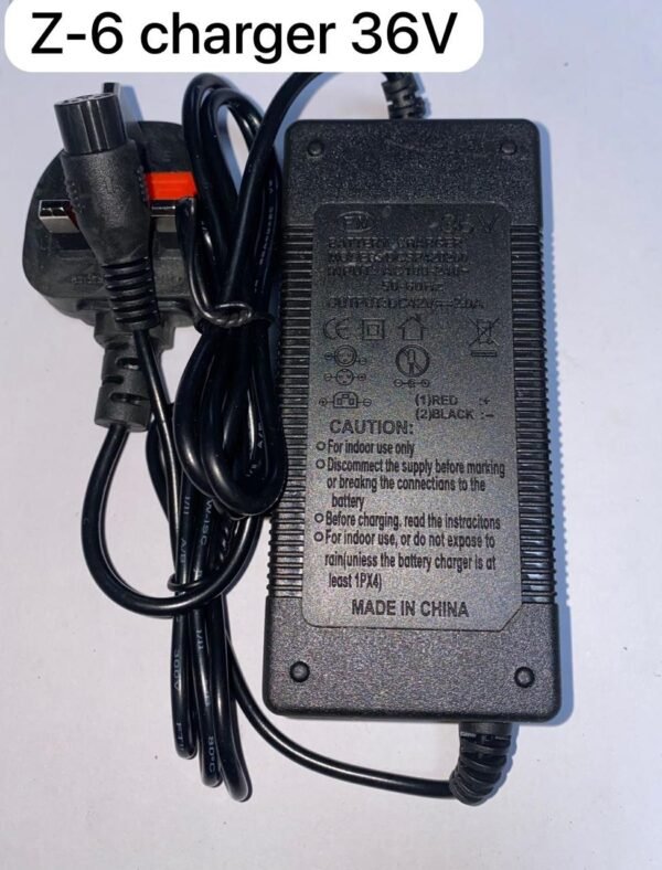 Lightweight 36V charger for electric scooters and bikes – Z-6 Model