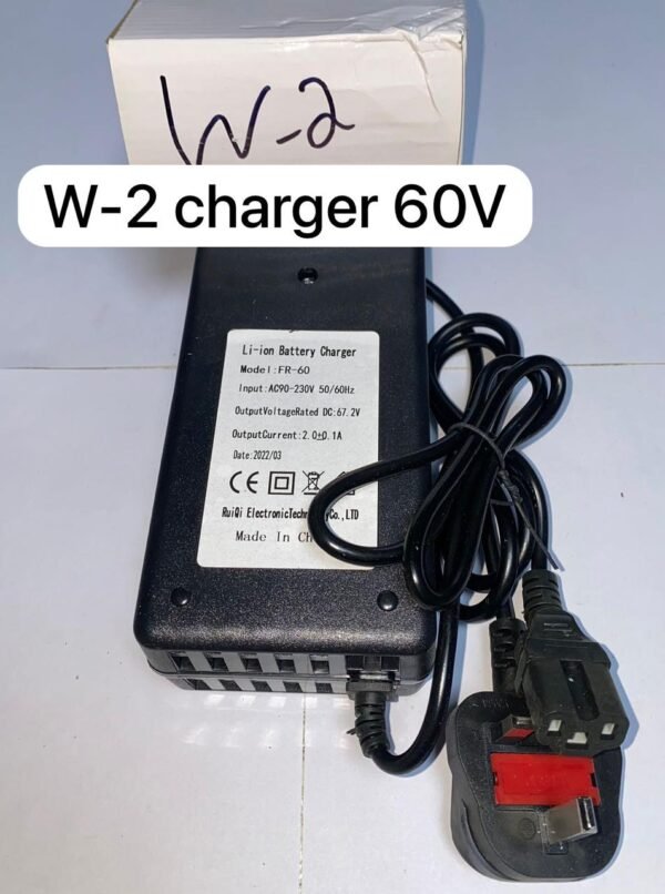 Portable and durable charger for 60V batteries – W-2 Model