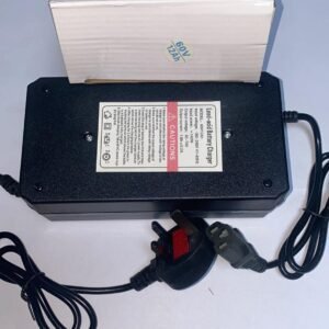 Compact 60V 12Ah battery charger for electric scooters and e-bikes