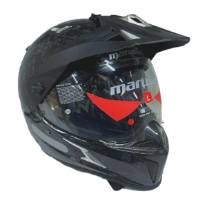 Convertible full-face and open-face helmet with dual visors – Marushin Sharp View
