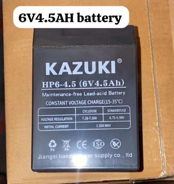 Kazuki HP6-4.5 compact sealed lead-acid battery for UPS and alarms