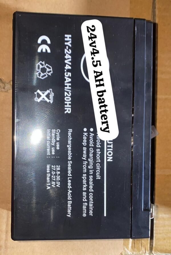 HY-24V 4.5Ah sealed rechargeable lead-acid battery