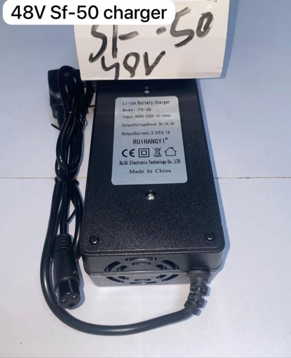 SF-50 fast 48V electric scooter charger with LED indicators