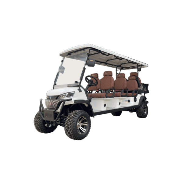 6-Seater Golf Q-10 Electric Buggy with LED lights, Bluetooth, and reverse camera