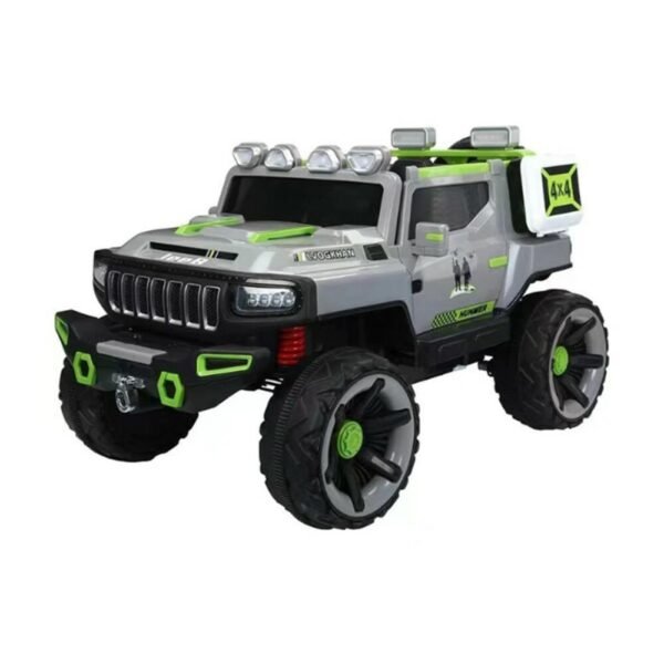 KP-908 electric ride-on car for kids with 4WD, Bluetooth music, and LED lights